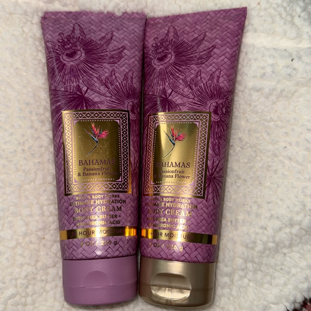 BBW Bahamas Passionfruit & banana flower 2pc Body Cream